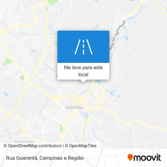 Rua Guarantã mapa