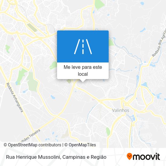 Rua Henrique Mussolini mapa