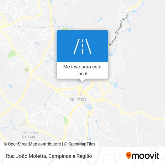 Rua João Moletta mapa