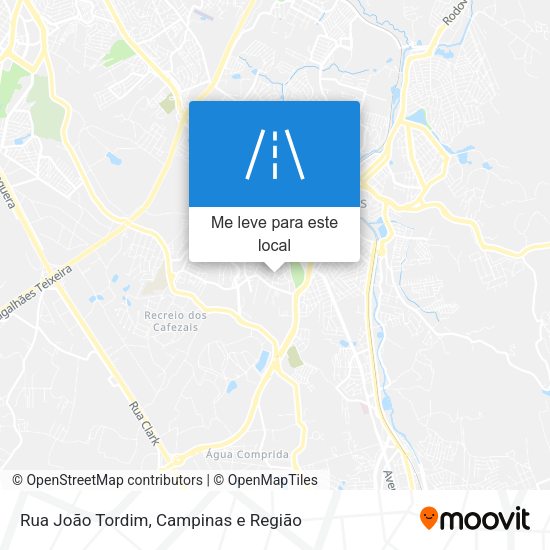 Rua João Tordim mapa
