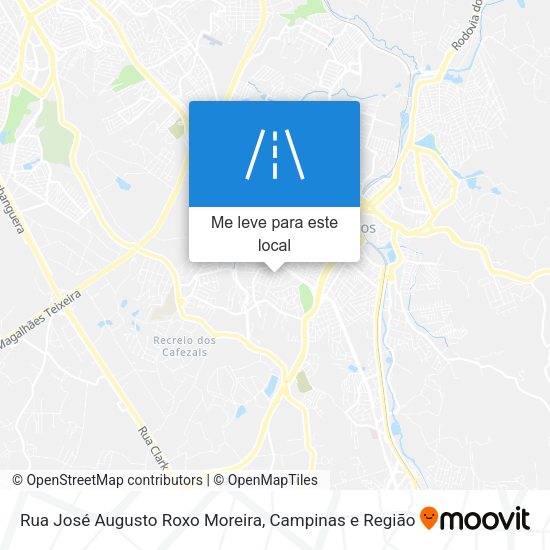 Rua José Augusto Roxo Moreira mapa