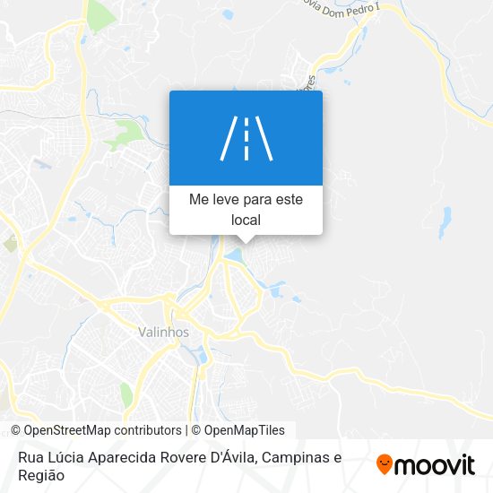 Rua Lúcia Aparecida Rovere D'Ávila mapa