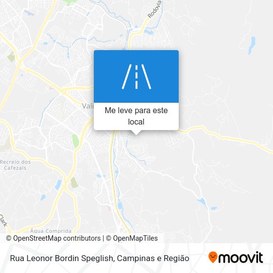 Rua Leonor Bordin Speglish mapa