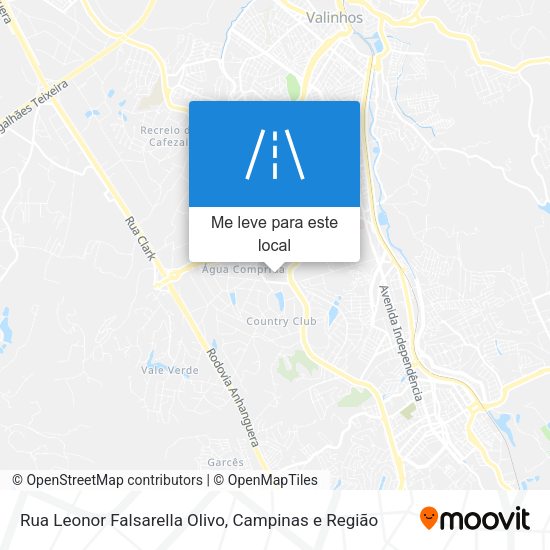 Rua Leonor Falsarella Olivo mapa