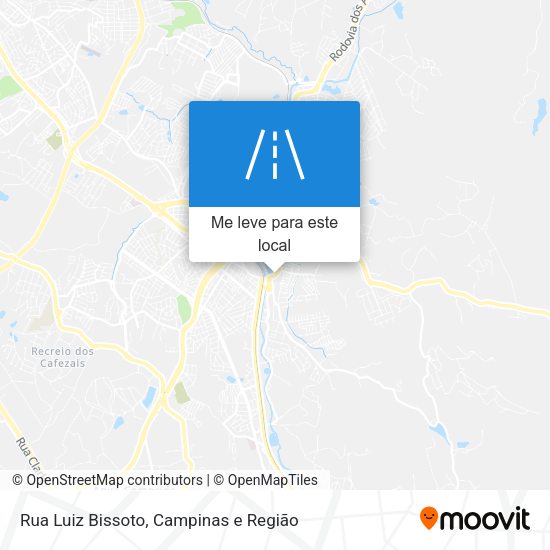 Rua Luiz Bissoto mapa
