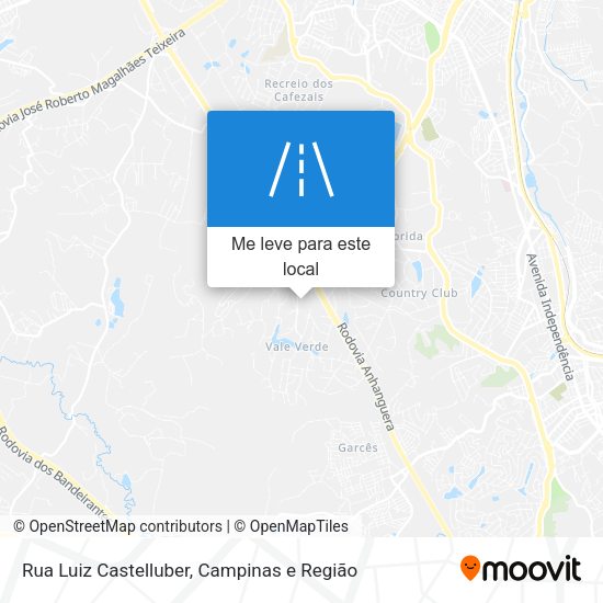 Rua Luiz Castelluber mapa