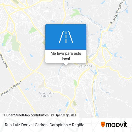 Rua Luiz Dorival Cedran mapa