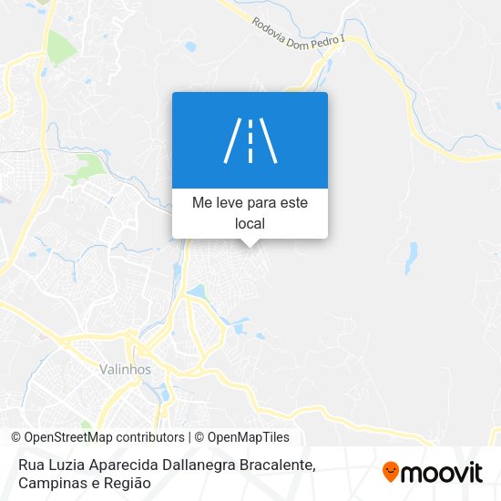 Rua Luzia Aparecida Dallanegra Bracalente mapa