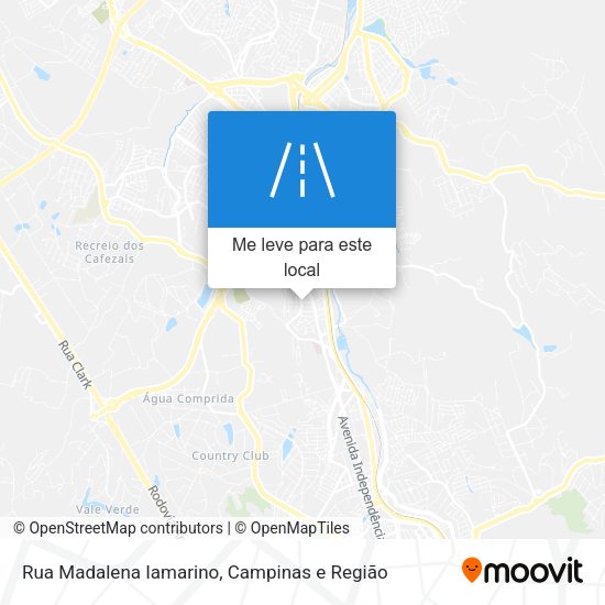 Rua Madalena Iamarino mapa