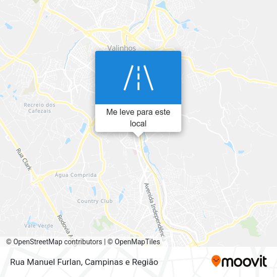 Rua Manuel Furlan mapa