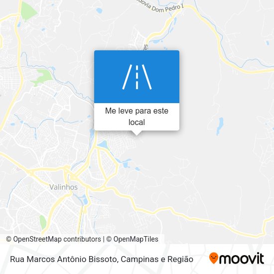 Rua Marcos Antônio Bissoto mapa