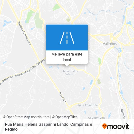 Rua Maria Helena Gasparini Lando mapa