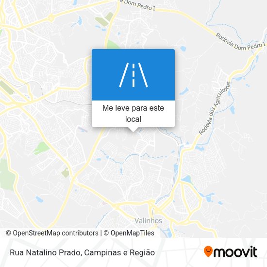 Rua Natalino Prado mapa