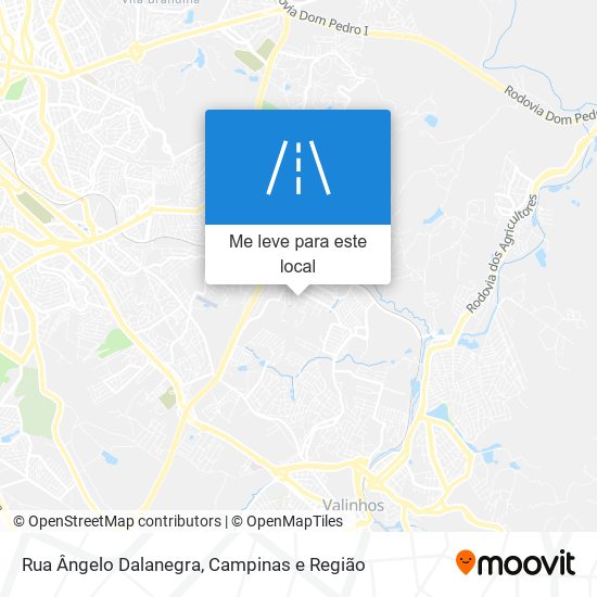 Rua Ângelo Dalanegra mapa