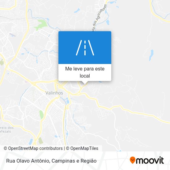 Rua Olavo Antônio mapa