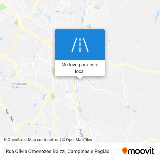 Rua Olivia Omenezes Balzzi mapa