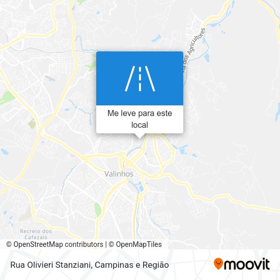 Rua Olivieri Stanziani mapa