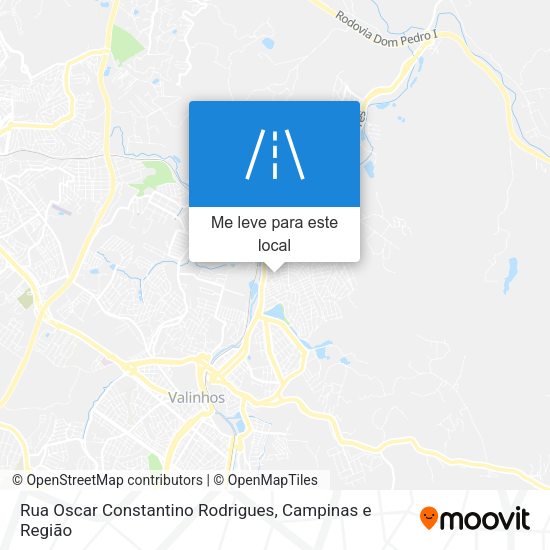 Rua Oscar Constantino Rodrigues mapa