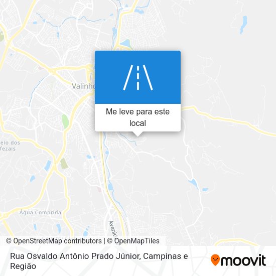Rua Osvaldo Antônio Prado Júnior mapa