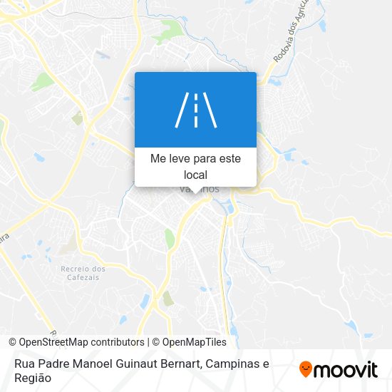 Rua Padre Manoel Guinaut Bernart mapa