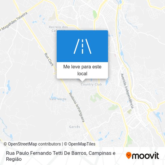 Rua Paulo Fernando Tetti De Barros mapa