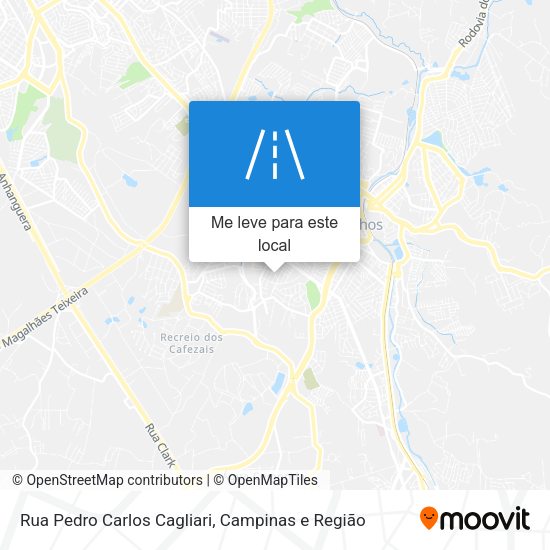 Rua Pedro Carlos Cagliari mapa