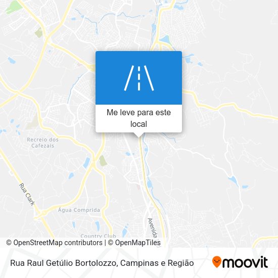 Rua Raul Getúlio Bortolozzo mapa