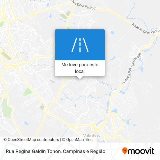 Rua Regina Galdin Tonon mapa