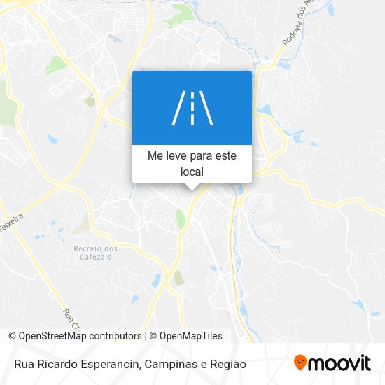 Rua Ricardo Esperancin mapa