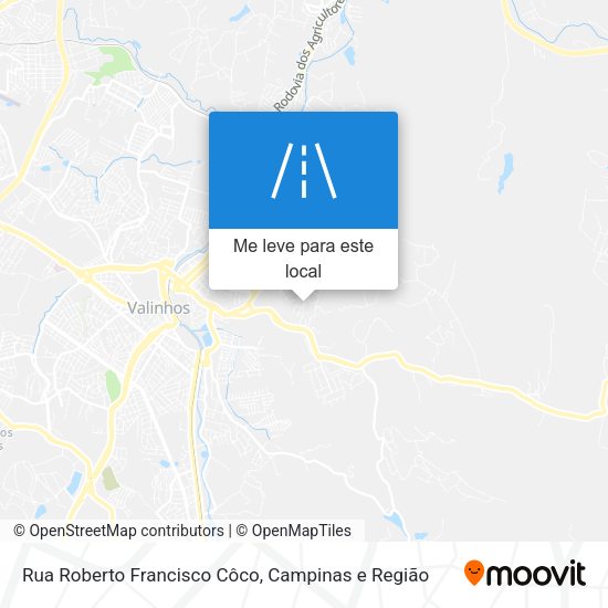 Rua Roberto Francisco Côco mapa