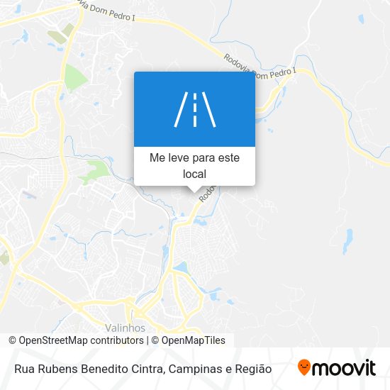 Rua Rubens Benedito Cintra mapa