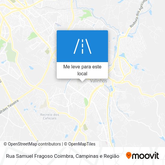 Rua Samuel Fragoso Coimbra mapa