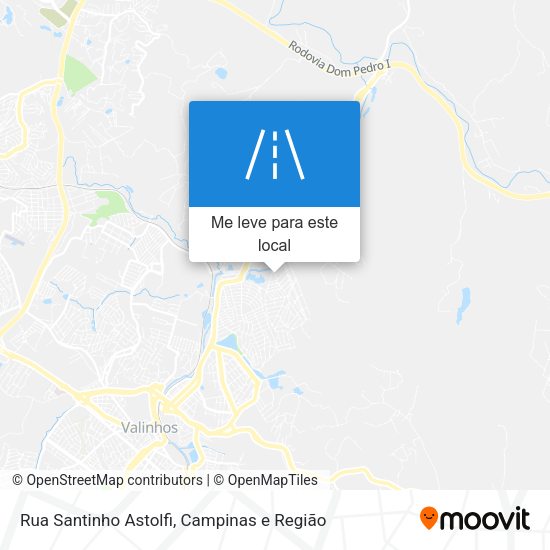 Rua Santinho Astolfi mapa