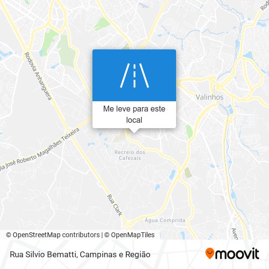 Rua Silvio Bematti mapa