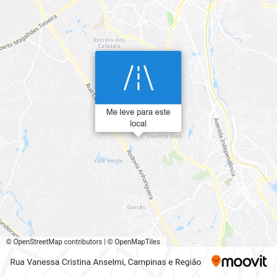 Rua Vanessa Cristina Anselmi mapa