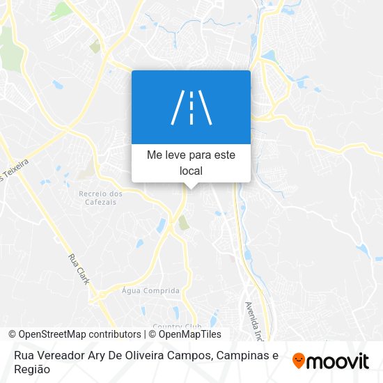 Rua Vereador Ary De Oliveira Campos mapa