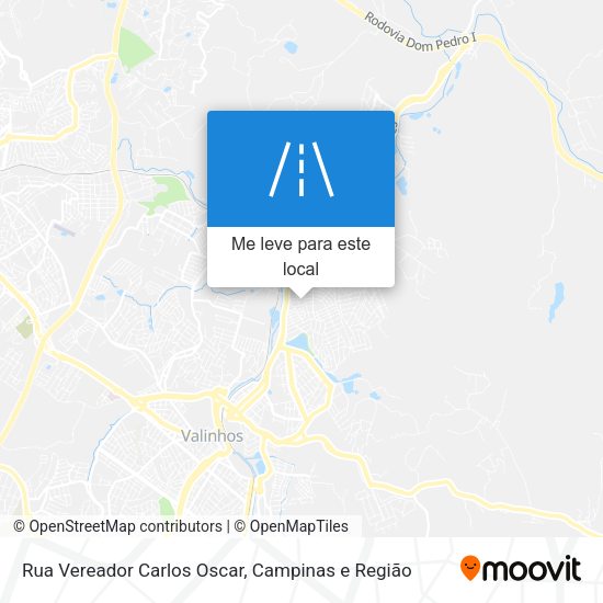 Rua Vereador Carlos Oscar mapa