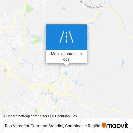 Rua Vereador Germano Brandini mapa