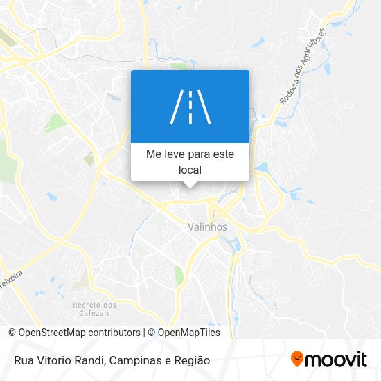 Rua Vitorio Randi mapa