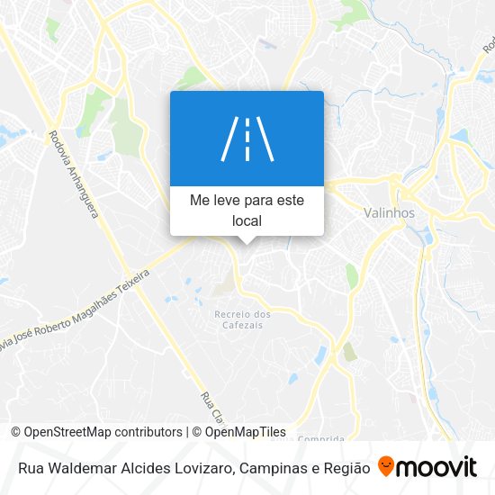 Rua Waldemar Alcides Lovizaro mapa