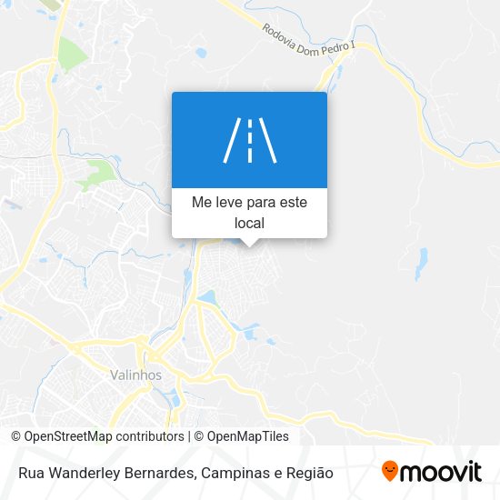 Rua Wanderley Bernardes mapa