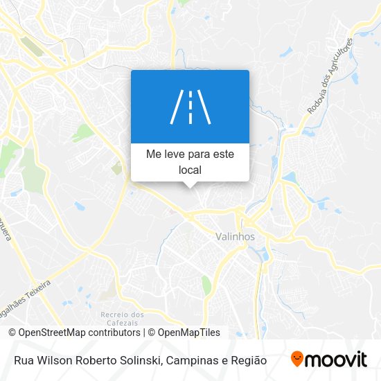 Rua Wilson Roberto Solinski mapa