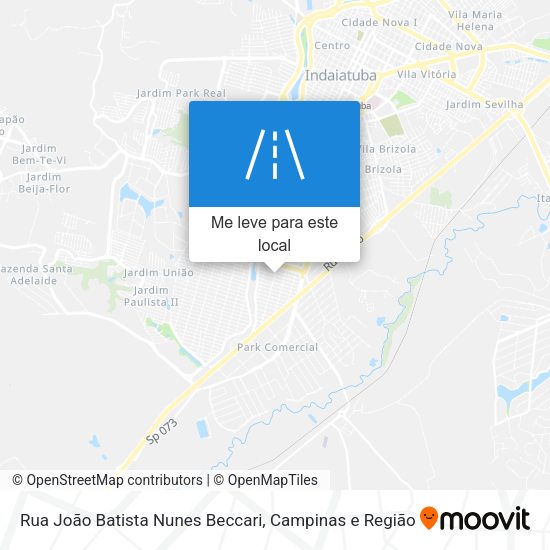 Rua João Batista Nunes Beccari mapa