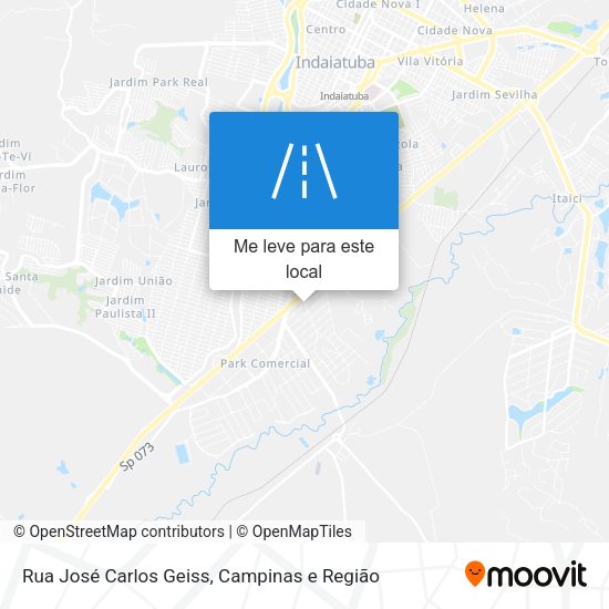 Rua José Carlos Geiss mapa