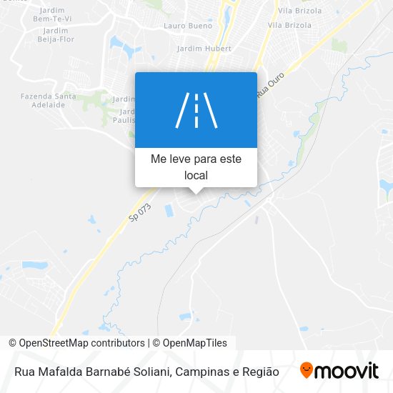 Rua Mafalda Barnabé Soliani mapa