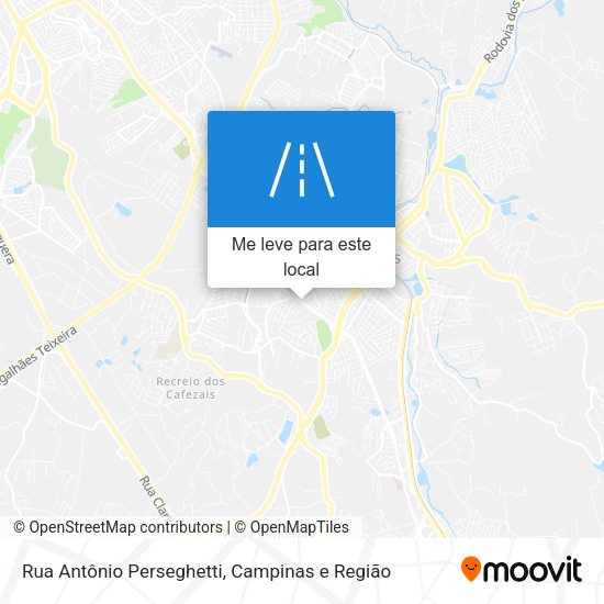 Rua Antônio Perseghetti mapa
