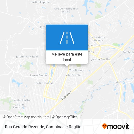 Rua Geraldo Rezende mapa
