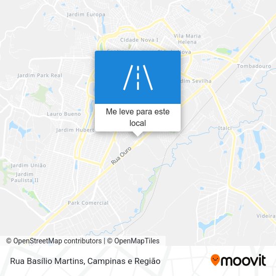Rua Basílio Martins mapa