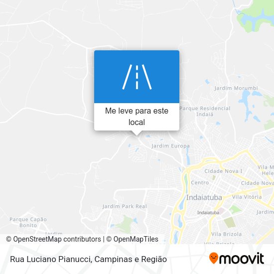 Rua Luciano Pianucci mapa