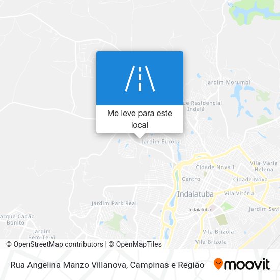 Rua Angelina Manzo Villanova mapa